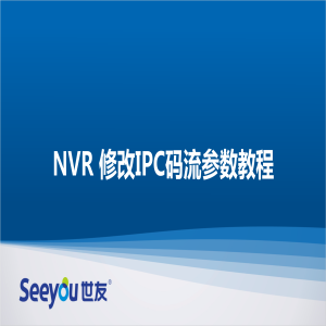 DG视讯 NT NVR修改IPC码流参数教程