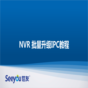 DG视讯 NT NVR批量升级IPC教程