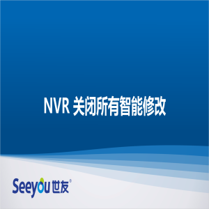 DG视讯 NT NVR关闭所有智能修改