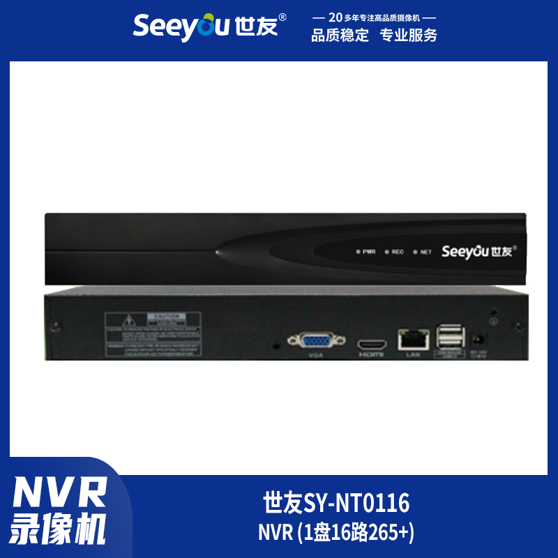 DG视讯SY-NT(0116) NVR (1盘16路265+